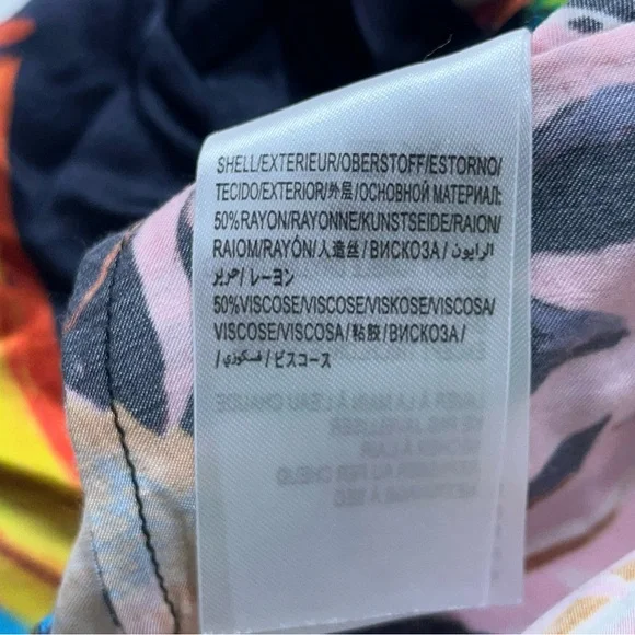 Farm Rio x Anthropologie Pants Womens Size XS Tropical Fruit Print Rayon Viscose - Picture 16 of 16